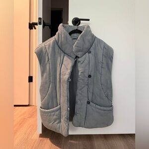 Blue- Gray Free People Women's Vest